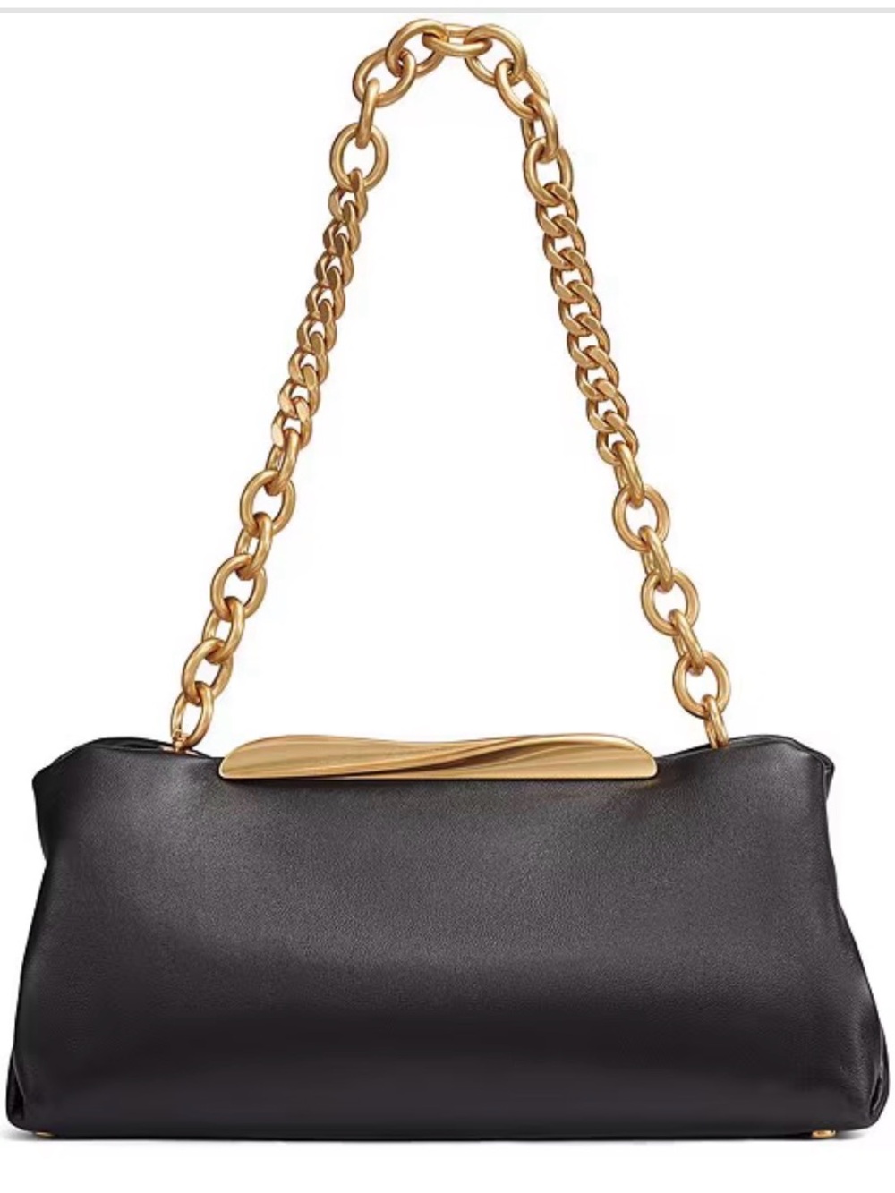 NWT Donna Karen Poplin Leather Convertible Clutch Bag - Picture 6 of 6